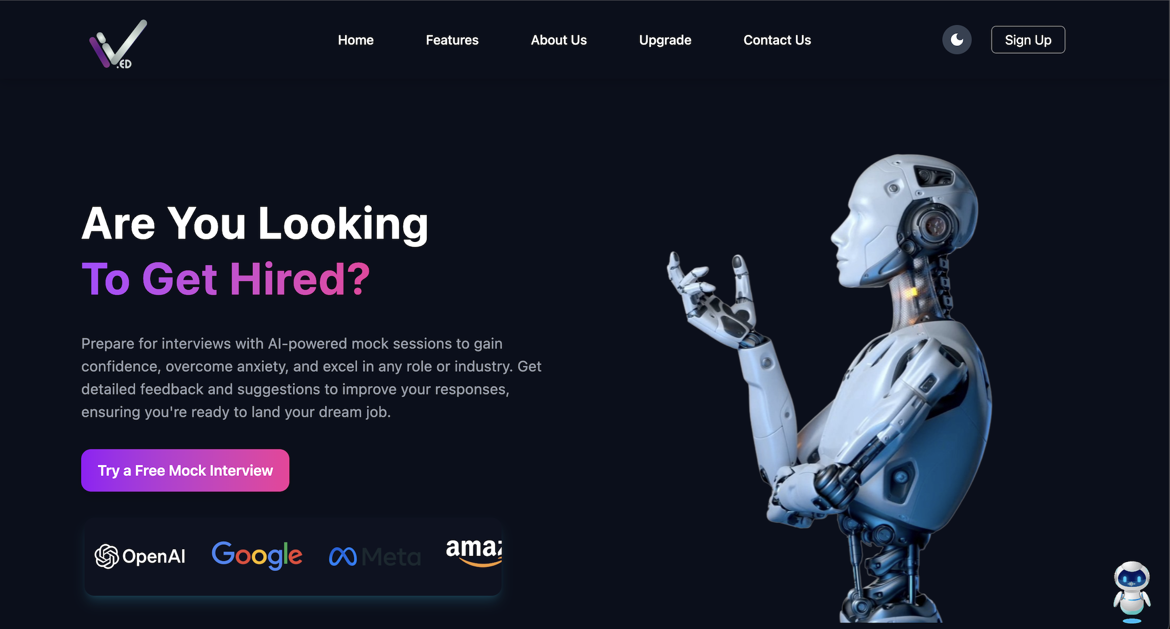 Hired - AI Based Mock interview Platform